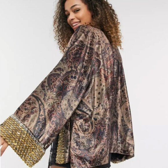 Free people Layla Embellished Kimono - Picture 1 of 6